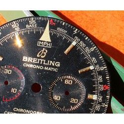BREITLING BLACK NAVITIMER CHRONO-MATIC VINTAGE WATCH PART YELLOW GOLD DIAL ref K41350