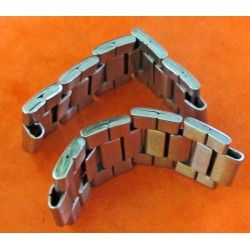 7836 x 2 PARTIES VINTAGE BRACELET ROLEX maillons plié 20mm 