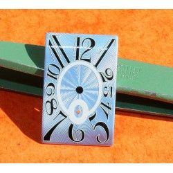RARE GENUINE FRANCK MULLER LONG ISLAND SILVER SHADES DIAL RECTANGLE