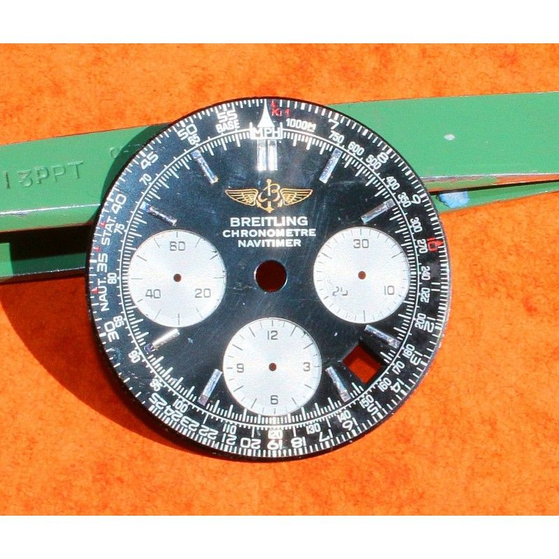 Breitling Genuine & Rare Watch part Navitimer A23322 Black Dial CHRONOGRAPH
