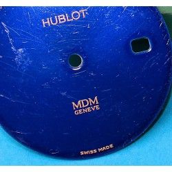 HUBLOT Rare Dark Blue Metal Watch dial part for sale Men's watch MDM Geneve ref 1521.2