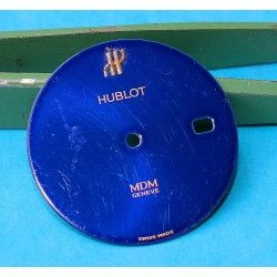 HUBLOT Rare Dark Blue Metal Watch dial part for sale Men's watch MDM Geneve ref 1521.2