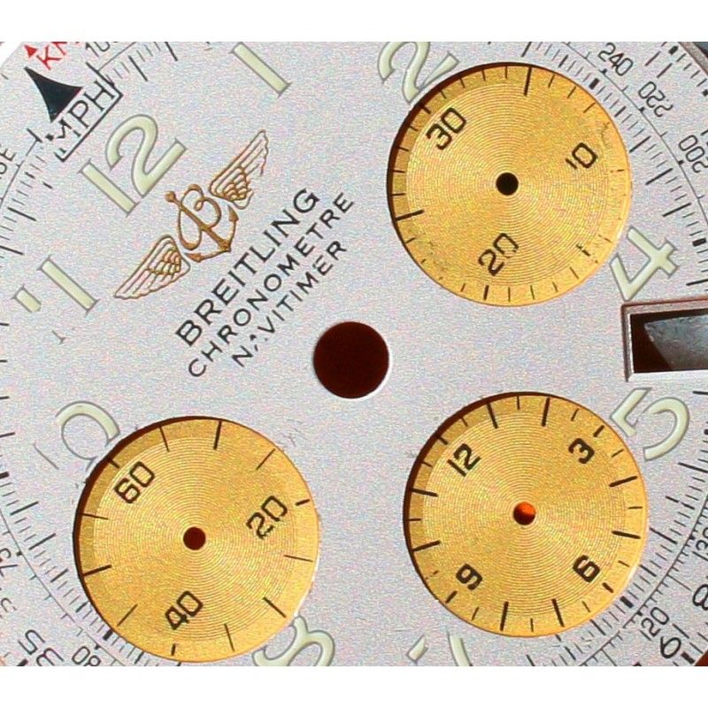 Breitling Genuine & Rare Watch part Navitimer tutone Yellow gold & Ssteel Watch dial part Ref D2332212/G534/431D