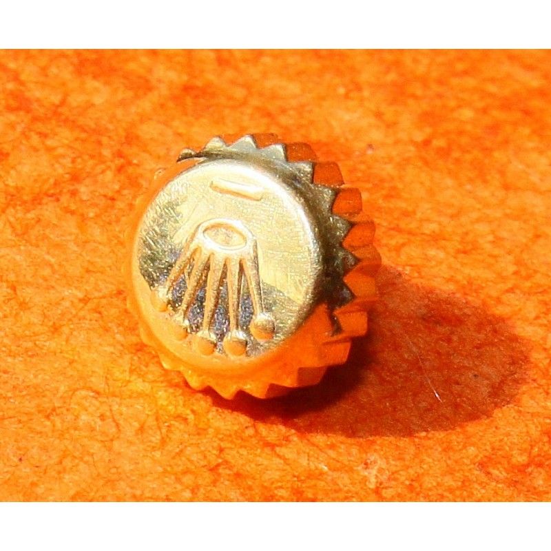 Couronne De Remontoir Pour Montre Gousset - Style Louis XV En Jaune