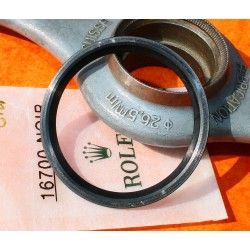 ROLEX RARE INSERT ALL BLACK NOIR GRADUE DE LUNETTE MONTRES GMT MASTER II 16700, 16710, 16760 FAT LADY