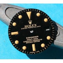 ROLEX RARE CADRAN MAT 16800 MONTRES SUBMARINER DATE TRANSITION 16800, 168000, TRITIUM cal auto 3035 