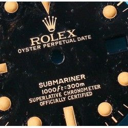 ROLEX RARE CADRAN MAT 16800 MONTRES SUBMARINER DATE TRANSITION 16800, 168000, TRITIUM cal auto 3035 