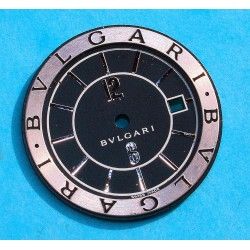 RARE BULGARI Men's Bvlgari Solotempo SS Black Silver Dial Wristwatch part for sale Ø30mm