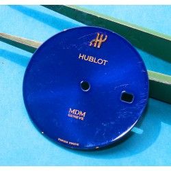 HUBLOT Rare Dark Blue Metal Watch dial part for sale Men's watch MDM Geneve ref 1521.2