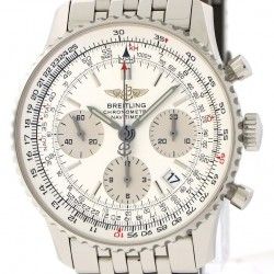 Breitling Genuine & Rare Watch part Navitimer A23322 Black Dial CHRONOGRAPH