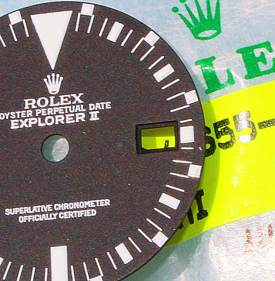 ♕ Rolex Collectible Panna Cotta 16550 Creamy Oyster Perpetual Date Explorer II watch dial cal 3085 ♕