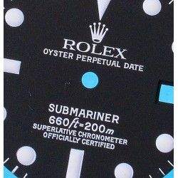 Rolex Vintage Rare 1969 Cadran Tritium montres Submariner Date 1680 Mark I, Lemrich Version Cal 1570