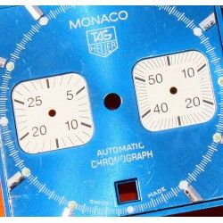 TAG Heuer Cadran Montres MONACO STEVE MCQUEEN Chronometer Original couleur BLEU 30mm