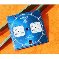 TAG Heuer Cadran Montres MONACO STEVE MCQUEEN Chronometer Original couleur BLEU 30mm