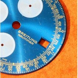Breitling Genuine & Rare Watch part Old Navitimer Blue Dial CHRONOGRAPH