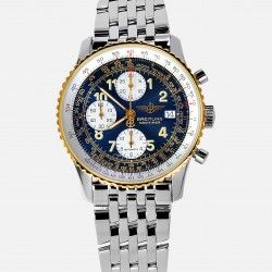 Breitling authentique Cadran bleu Occasion Montres Old navitimer Chronograph 42mm