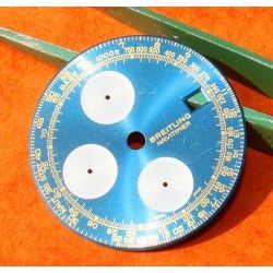 Breitling Genuine & Rare Watch part Old Navitimer Blue Dial CHRONOGRAPH