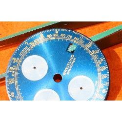 Breitling Genuine & Rare Watch part Old Navitimer Blue Dial CHRONOGRAPH