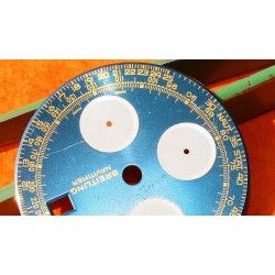 Breitling Genuine & Rare Watch part Old Navitimer Blue Dial CHRONOGRAPH