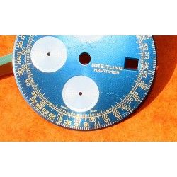 Breitling Genuine & Rare Watch part Old Navitimer Blue Dial CHRONOGRAPH