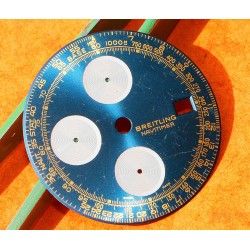 Breitling Genuine & Rare Watch part Old Navitimer Blue Dial CHRONOGRAPH