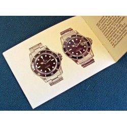 VINTAGE 1971 ROLEX SUBMARINER double RED SEA - DWELLER 1665 Redsub 1680 5513 WATCH BOOKLET CIRCA 70s 