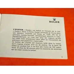 Vintage 1979 "VOTRE ROLEX OYSTER" french Booklet 5512 5513 1675 1655 1680 1019 6263 6265