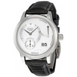 Glashutte Original Watch Black aviator dial part Senator Navigator Panorama Date ref 100-03-07-05-04 Essentials Series