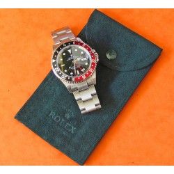 Etui pochette ecrin Suédine Rolex Velours vert