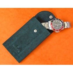 Etui pochette ecrin Suédine Rolex Velours vert