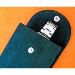 Original Rolex Suede dark green velvet pouch traveler's 