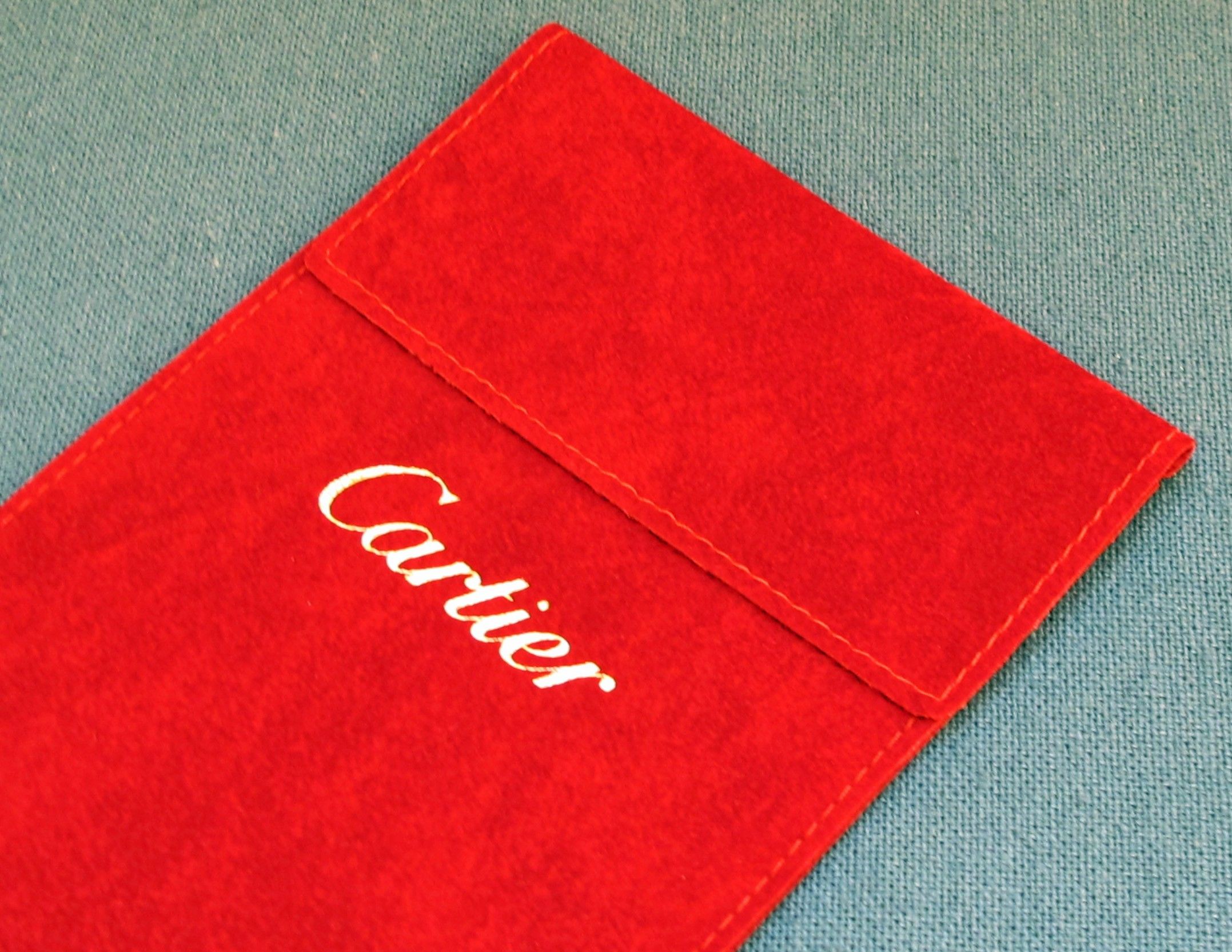 cartier velvet pouch