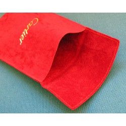 Etui pochette écrin Luxe Suédine CARTIER Velours rouge