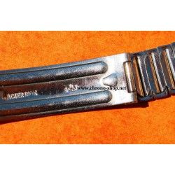 Rolex Rare Vintage Bracelet Acier Années 30-40 Bamboo, Bonklip Gay Frères 18mm Montres BubbleBack