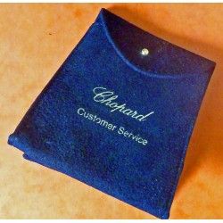 Etui pochette écrin Luxe Suédine CHOPARD Velours Bleu foncé