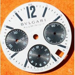 Bulgari Cadran argent bitons montres Accessoires Diagono Aluminium AC38TAVD SLN