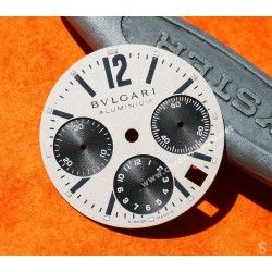 Bulgari Cadran argent bitons montres Accessoires Diagono Aluminium AC38TAVD SLN