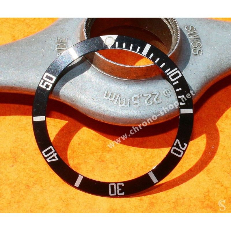 Rolex factory Submariner Watch Insert Black Luminova luminous Bezel 16800, 168000, 16610 Part
