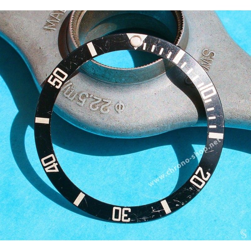 Rolex factory Submariner Watch Insert Black Luminova luminous Bezel 16800, 168000, 16610 Part