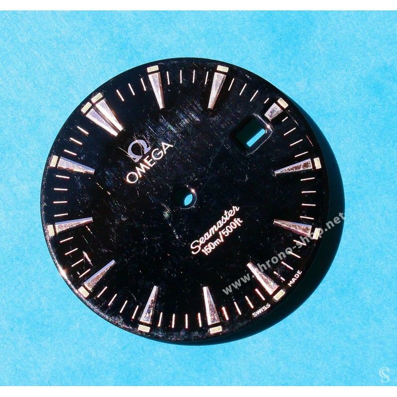Omega Rare accessoire horloger Cadran noir mat Montre seamaster Co-Axial 150m