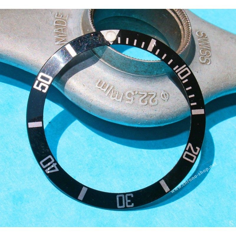 Rolex factory Submariner Watch Insert Black Luminova luminous Bezel 16800, 168000, 16610 Part