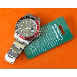 VINTAGE Rolex GREEN CARDBOARD REMINDER WATCH ROLEX SERVICE 80's