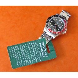 VINTAGE Rolex GREEN CARDBOARD REMINDER WATCH ROLEX SERVICE 80's