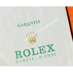 ROLEX VINTAGE & RARE 70's GARANTIE CERTIFICAT PAPIER MONTRES ROLEX MODÈLES SEA-DWELLER 1665, DRSD, Ref 572.01.300