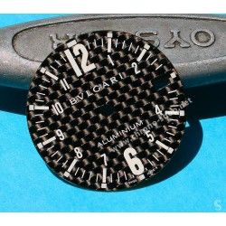 Bulgari Aluminium Carbon Fibre Watch part Dial Diagono Gents Wristwatch AL38TA