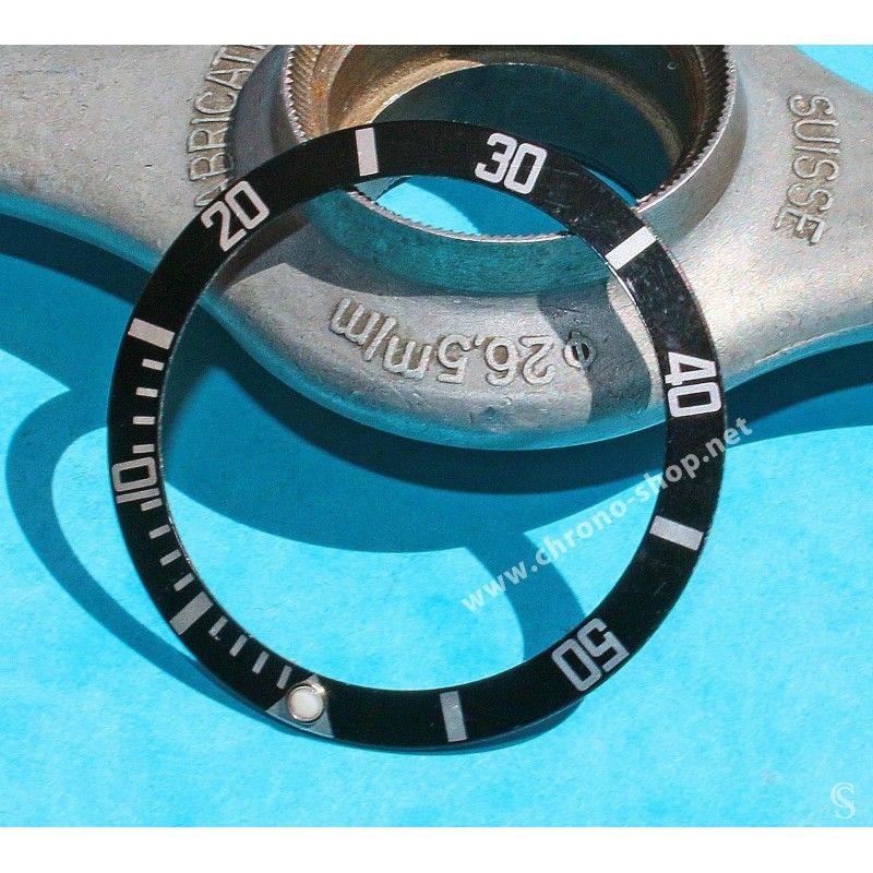 Rolex Sea Dweller 16660, 16600 genuine Mint Black Patina Bezel Insert graduated watch Luminova dot