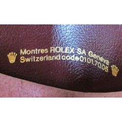 PURPLE ROLEX LEATHER WALLET STORAGE CARDS HOLDER