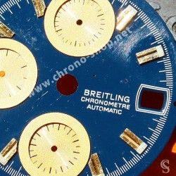 Breitling Chronomat 18K Gold/SS Preowned watch Dark Blue Dial Part Ref D13352 Cal Auto