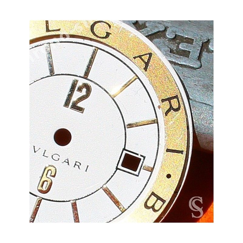 ORIGINAL CADRAN MONTRES HOMMES BULGARI Solotempo BLANC Ø30mm