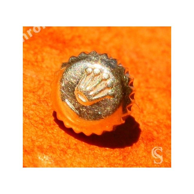 Rolex Rare & GENUINE Ø5.30mm Mint Ladies CROWN 24-480-8 MONOBLOC 18K YELLOW GOLD TWINLOCK